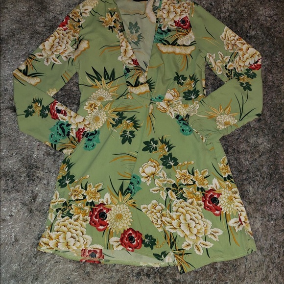 Multi Color - Mint Green Mini Dress - Picture 1 of 3